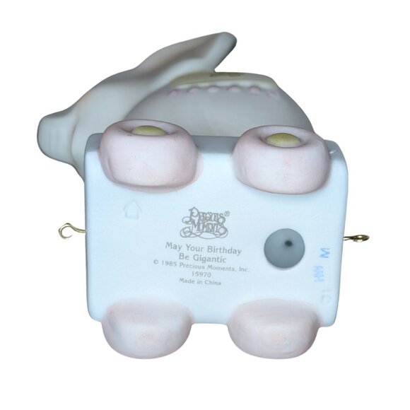 3 for $20 Precious Moments Elephant 4th Birthday Train Car 1985 w Original Box - Picture 5 of 5